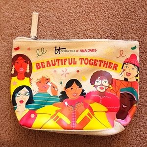 Canvas tote cosmetic bag